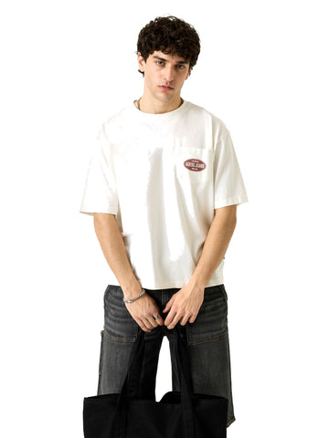 Guess Jeans Gj Boxy Spirit Tee - T-Shirt Uomo - Alabaster White