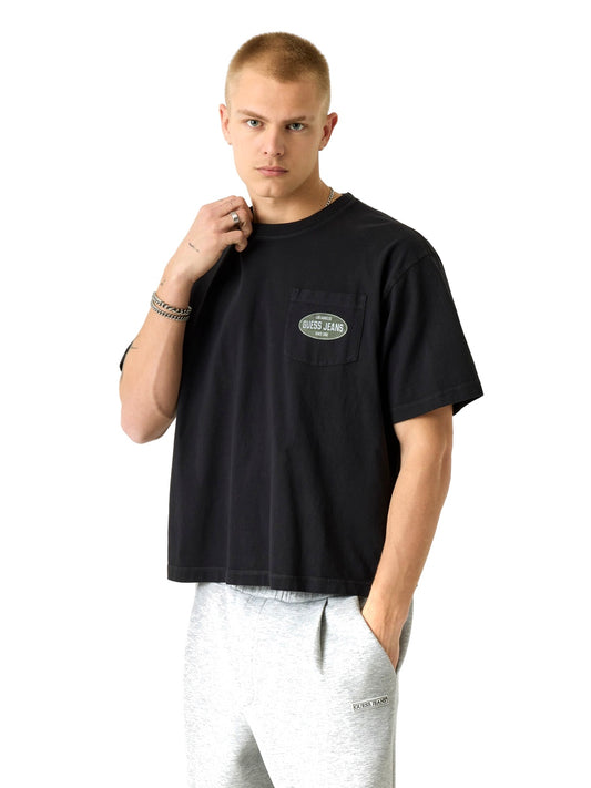 Guess Jeans Gj Boxy Spirit Tee - T-Shirt Uomo - Nero