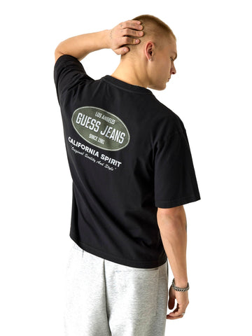 Guess Jeans Gj Boxy Spirit Tee - T-Shirt Uomo - Nero