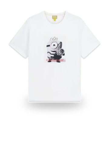 Guess Jeans Gj X Minions Photo Real Tee - T-Shirt Uomo - Bianco
