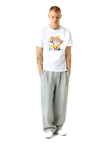 Guess Jeans Gj X Minions Traingle Tee - T-Shirt Uomo - Bianco