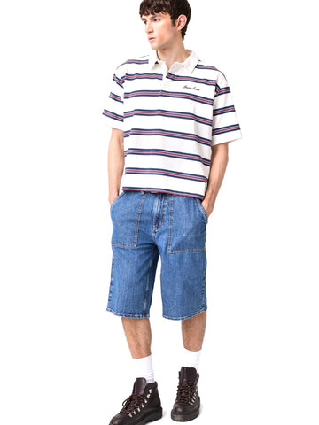 Guess Jeans Gj Boxy Striped Polo - T-Shirt Uomo - Multicolore