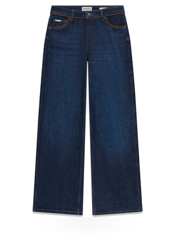 Guess Jeans Gj G11 Wide Leg - Jeans Donna - Blu