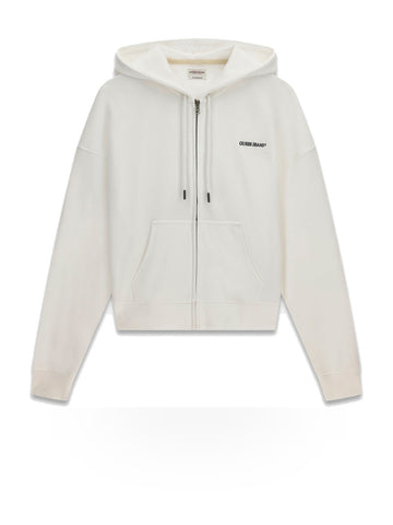 Guess Jeans Gj Os Embro Zip Up Hoodie - Felpe Donna - Bianco
