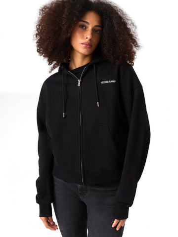 Guess Jeans Gj Os Embro Zip Up Hoodie - Felpe Donna - Nero