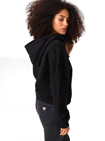 Guess Jeans Gj Os Embro Zip Up Hoodie - Felpe Donna - Nero