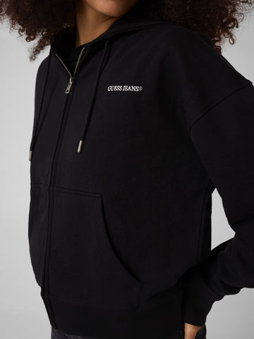 Guess Jeans Gj Os Embro Zip Up Hoodie - Felpe Donna - Nero