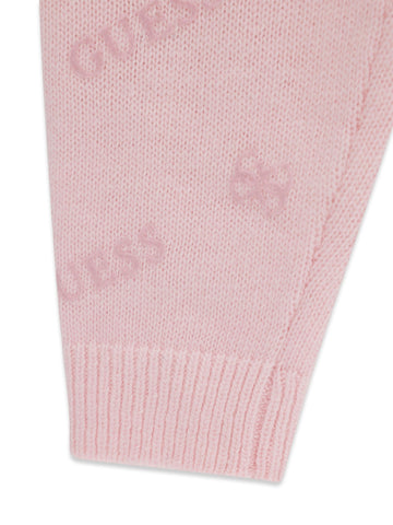 Guess Kids Set Ls Sweater Top + Sweater P - Completo Bambina - Rosa
