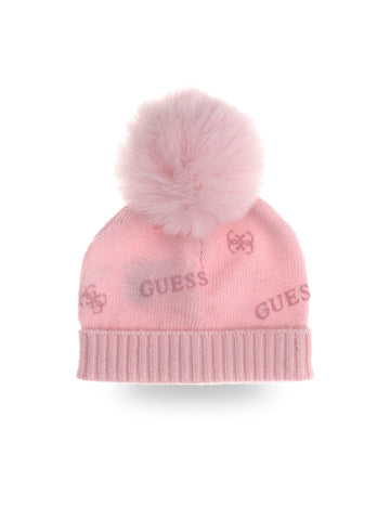 Guess Kids AOP Flock Beanie Hat - Cappelli Bambina - Blu