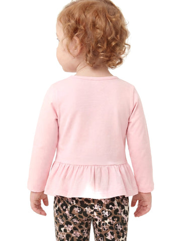 Guess Kids Set Ls T-Shirt+Leggings - Completo Bambina - Multicolore