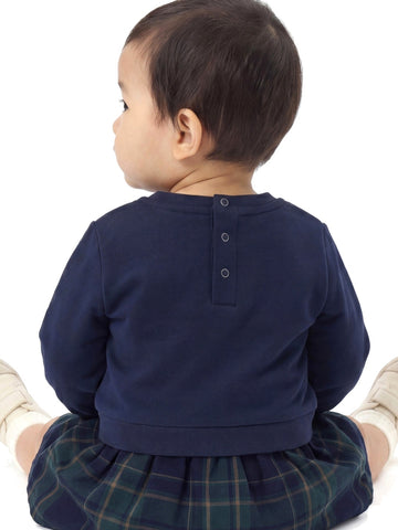 Guess Kids Set French Terry Ls Sweatshir - Completo Bambina - Blu/Verde