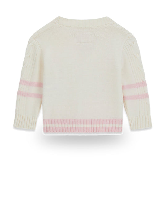Guess Kids Ls Cardigan - Maglieria Bambina - Panna