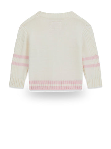 Guess Kids Ls Cardigan - Maglieria Bambina - Panna
