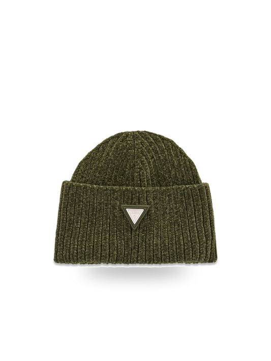 Guess Kids Chenille Beanie Hat - Cappelli Unisex - Verde