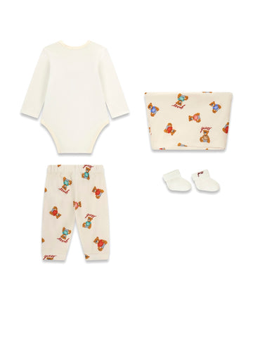 Guess Kids Set Ls Body + Pants + Socks - Completo Bambino - Unisex Bear