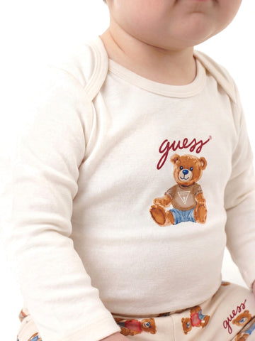 Guess Kids Set Ls Body + Pants + Socks - Completo Bambino - Unisex Bear