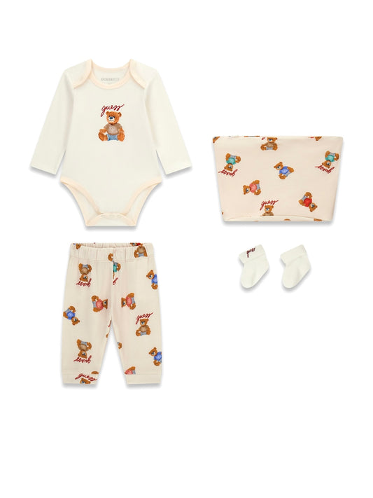 Guess Kids Set Ls Body + Pants + Socks - Completo Bambino - Unisex Bear