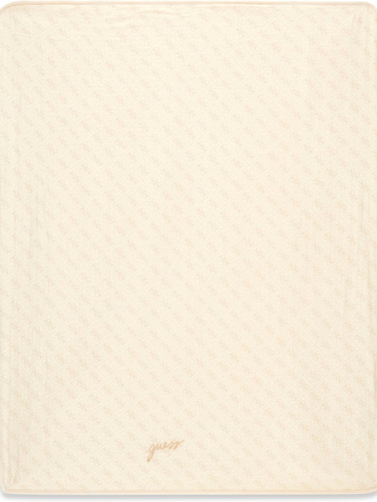Guess Kids Newborn Blanket - Home Unisex - Beige