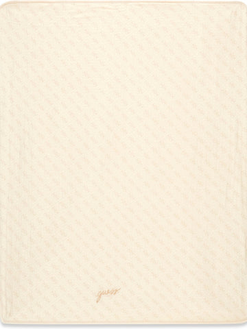 Guess Kids Newborn Blanket - Home Unisex - Beige