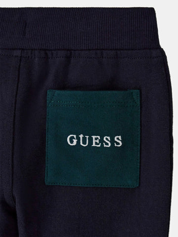 Guess Kids Set Ls Active Top + Active Pan - Completo Bambino - Blu/Verde