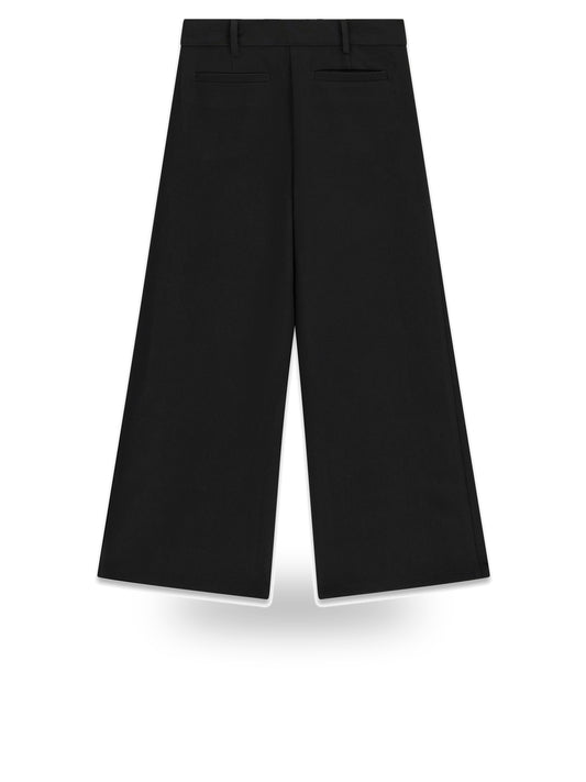 Guess Kids Stretch Twill Palazzo Pants - Pantaloni Bambina - Nero