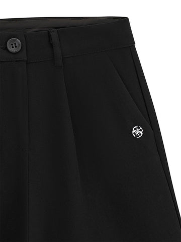 Guess Kids Stretch Twill Palazzo Pants - Pantaloni Bambina - Nero