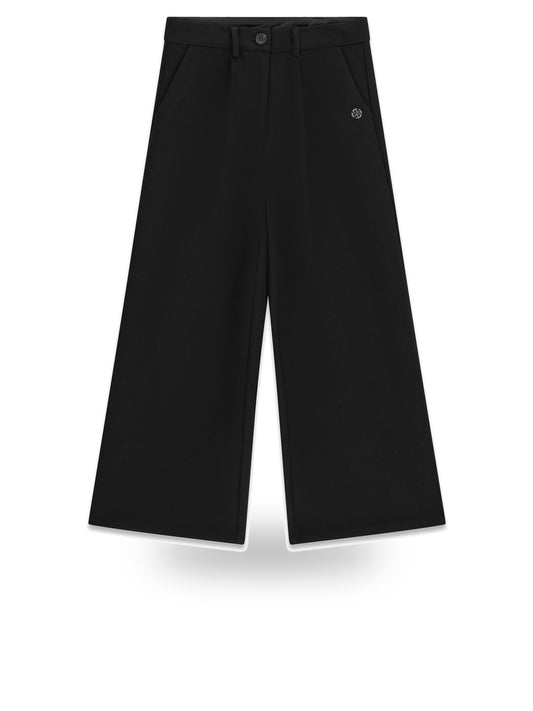 Guess Kids Stretch Twill Palazzo Pants - Pantaloni Bambina - Nero