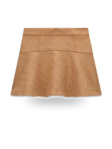 Guess Kids Suede Mini Skirt - Gonne Bambina - Cuoio