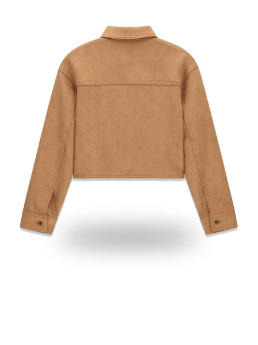 Guess Kids Suede Ls Shirt - Camicie Bambina - Cuoio