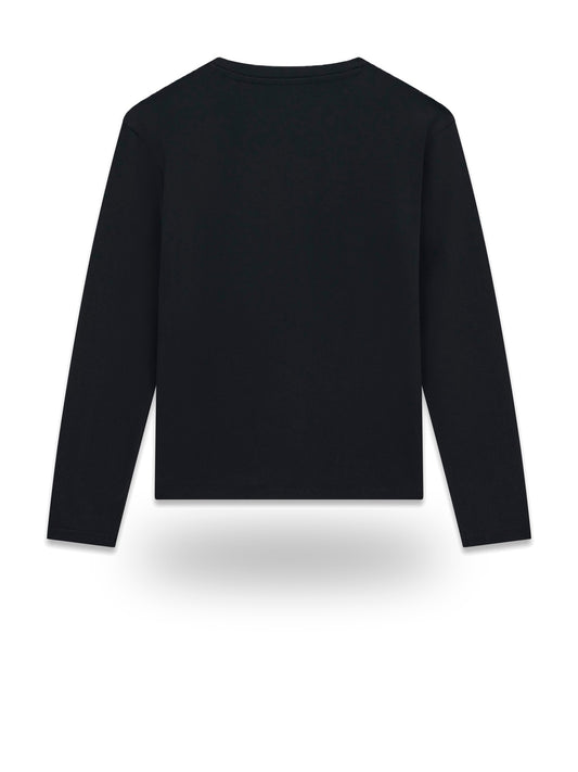 Guess Kids Midi Ls T-shirt - T-Shirt Bambina - Nero