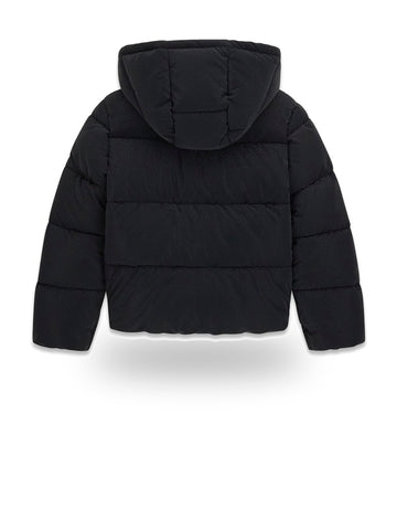 Guess Kids Hooded Ls Puffer - Capospalla Bambina - Nero