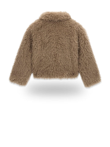 Guess Kids Faux Fur Ls Jacket - Capospalla Bambina - Summer Clay