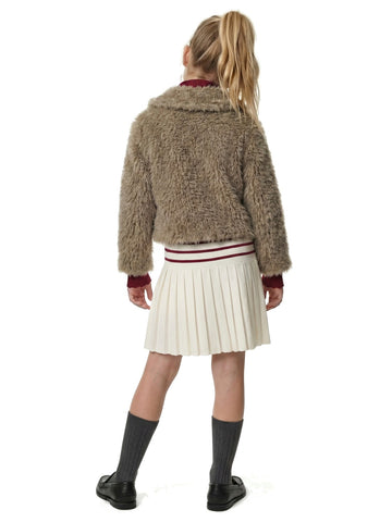 Guess Kids Faux Fur Ls Jacket - Capospalla Bambina - Summer Clay