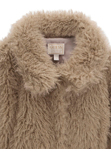 Guess Kids Faux Fur Ls Jacket - Capospalla Bambina - Summer Clay
