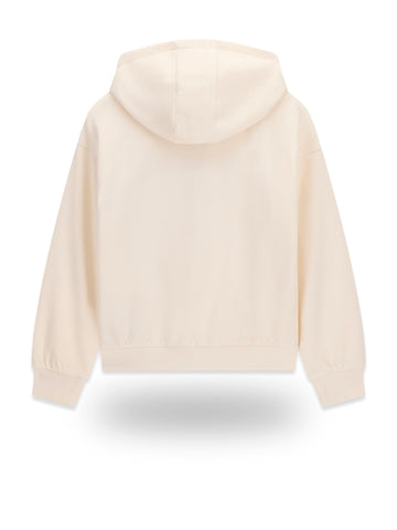 Guess Kids Relaxed Regular Hooded Ls Act - Felpe Bambina - Panna