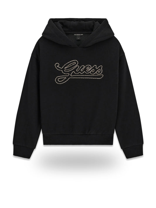 Guess Kids Relaxed Regular Hooded Ls Act - Felpe Bambina - Nero