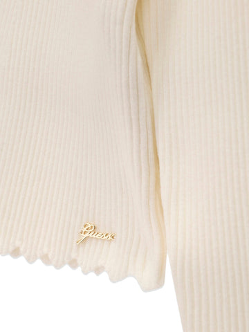 Guess Kids Ls Midi Sweater - Maglieria Bambina - Cream White