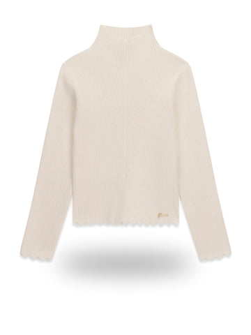 Guess Kids Ls Midi Sweater - Maglieria Bambina - Cream White