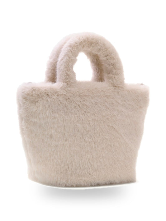 Guess Kids Faux Fur Tote Bag - Borse Bambina - Bianco