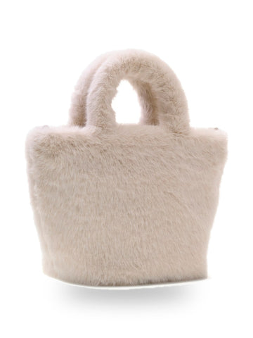 Guess Kids Faux Fur Tote Bag - Borse Bambina - Bianco
