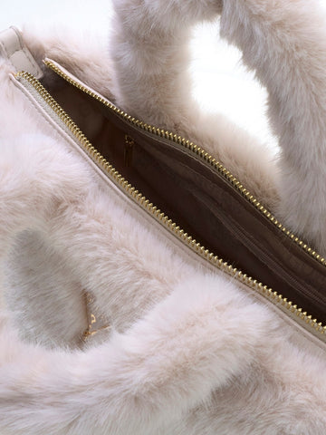 Guess Kids Faux Fur Tote Bag - Borse Bambina - Bianco