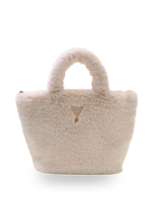 Guess Kids Faux Fur Tote Bag - Borse Bambina - Bianco