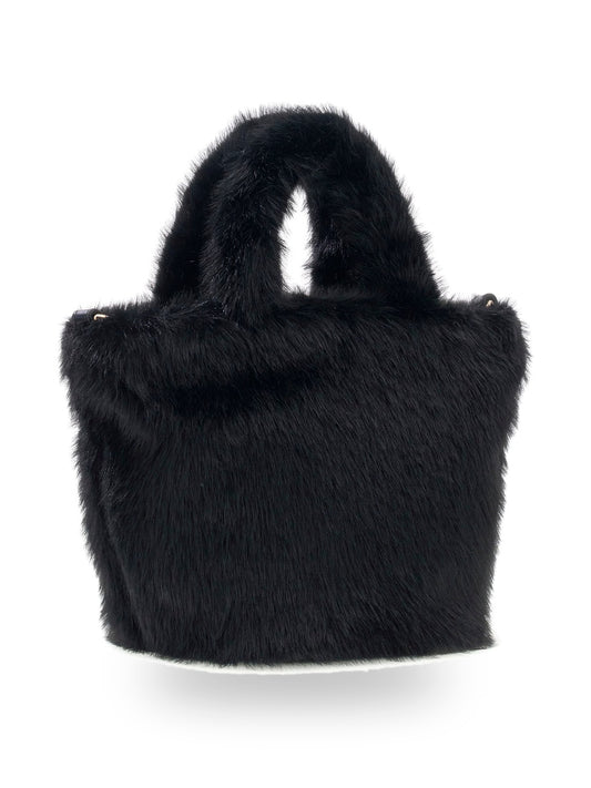 Guess Kids Faux Fur Tote Bag - Borse Bambina - Nero