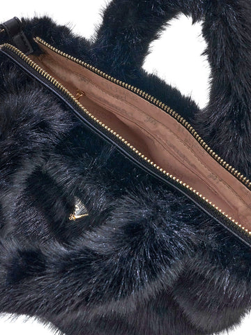 Guess Kids Faux Fur Tote Bag - Borse Bambina - Nero