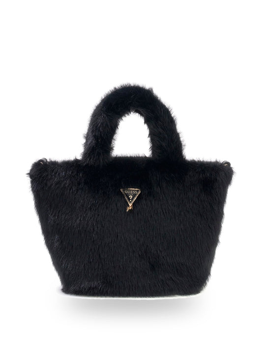 Guess Kids Faux Fur Tote Bag - Borse Bambina - Nero
