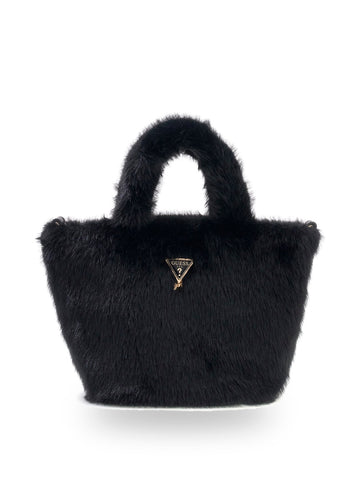 Guess Kids Faux Fur Tote Bag - Borse Bambina - Nero