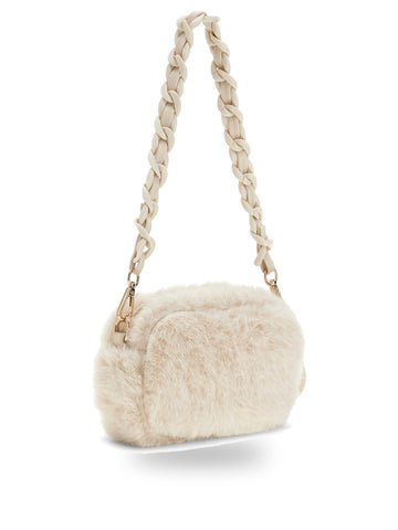 Guess Kids Faux Fur Camera Bag - Borse Bambina - Bianco
