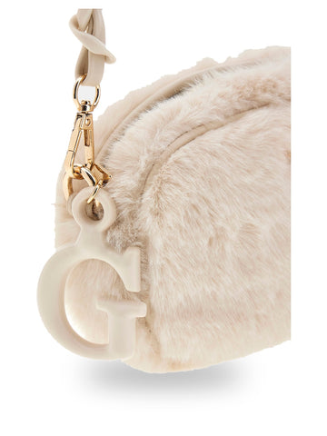 Guess Kids Faux Fur Camera Bag - Borse Bambina - Bianco