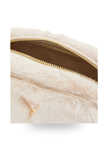 Guess Kids Faux Fur Camera Bag - Borse Bambina - Bianco
