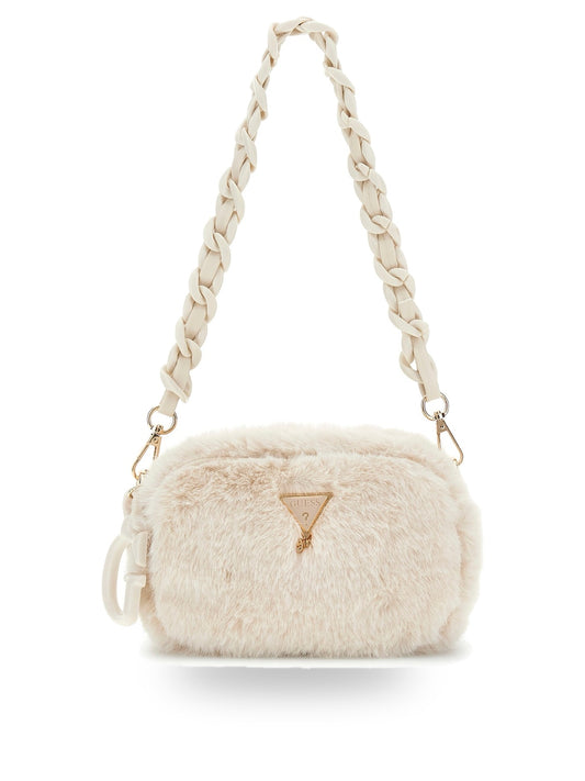 Guess Kids Faux Fur Camera Bag - Borse Bambina - Bianco